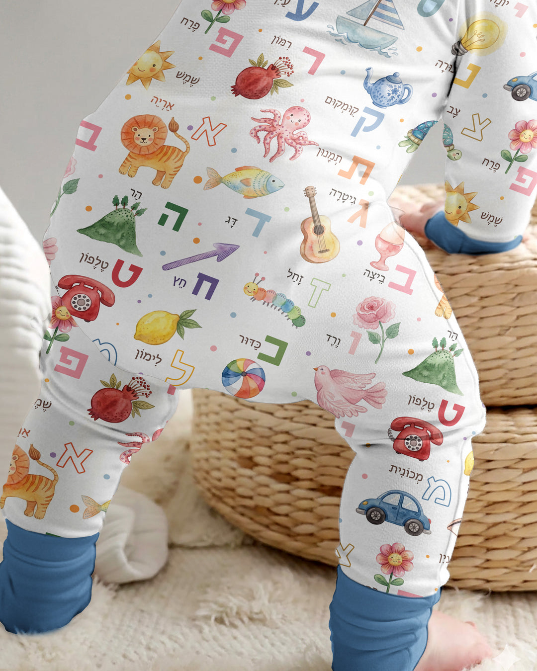 Gerippte Babykleidung mit individuellem Foto - Weich &amp; Skizzenhaft