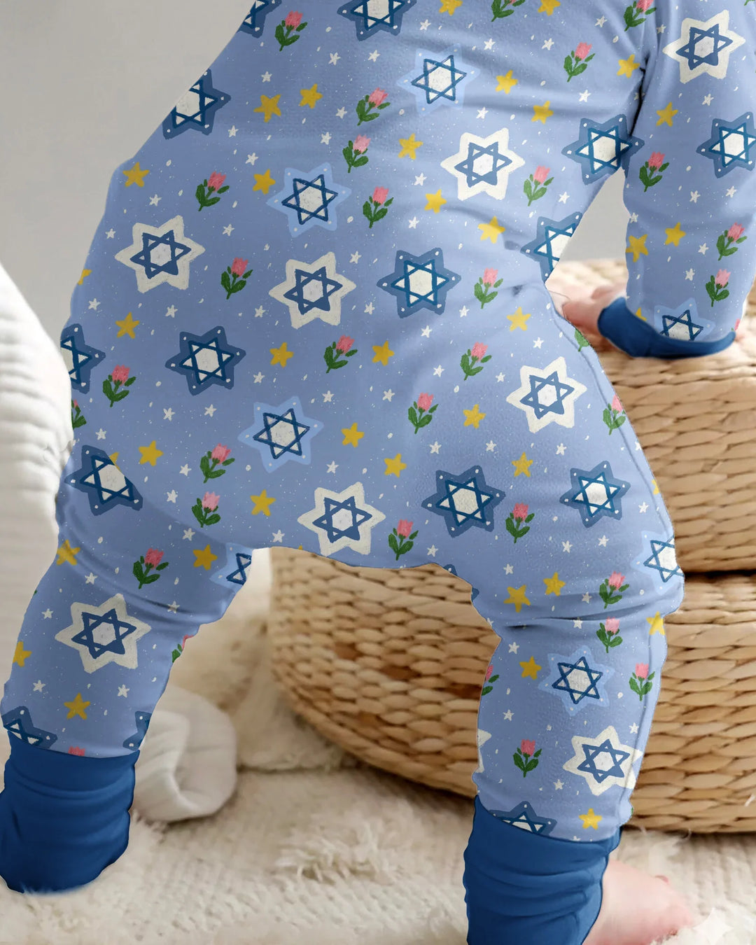 Gerippte Babykleidung mit individuellem Foto - Weich &amp; Skizzenhaft