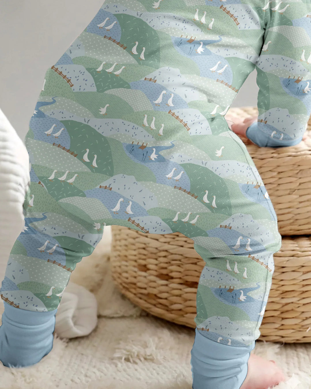 Wandering Geese Family Matching Bamboo Convertible Zippy