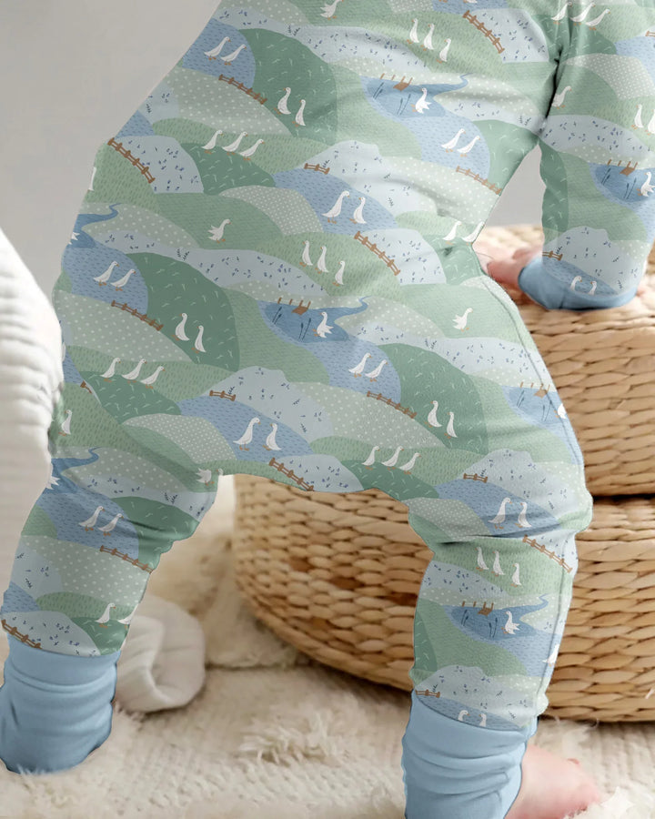 Wandering Geese Family Matching Bamboo Convertible Zippy