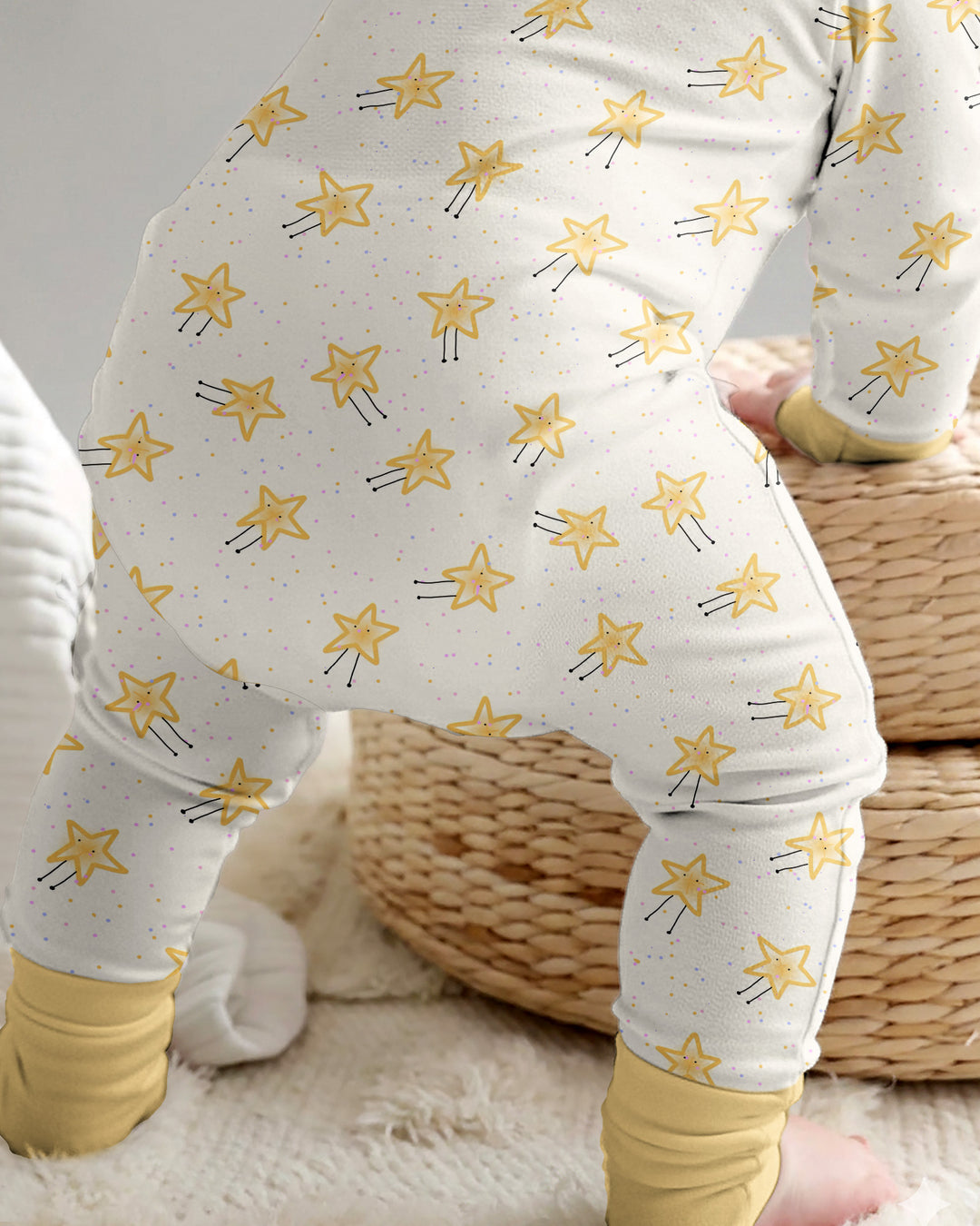 Gerippte Babykleidung mit individuellem Foto - Weich &amp; Skizzenhaft