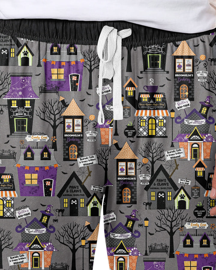 Halloween Hometown Bamboo Men's Pajama Set