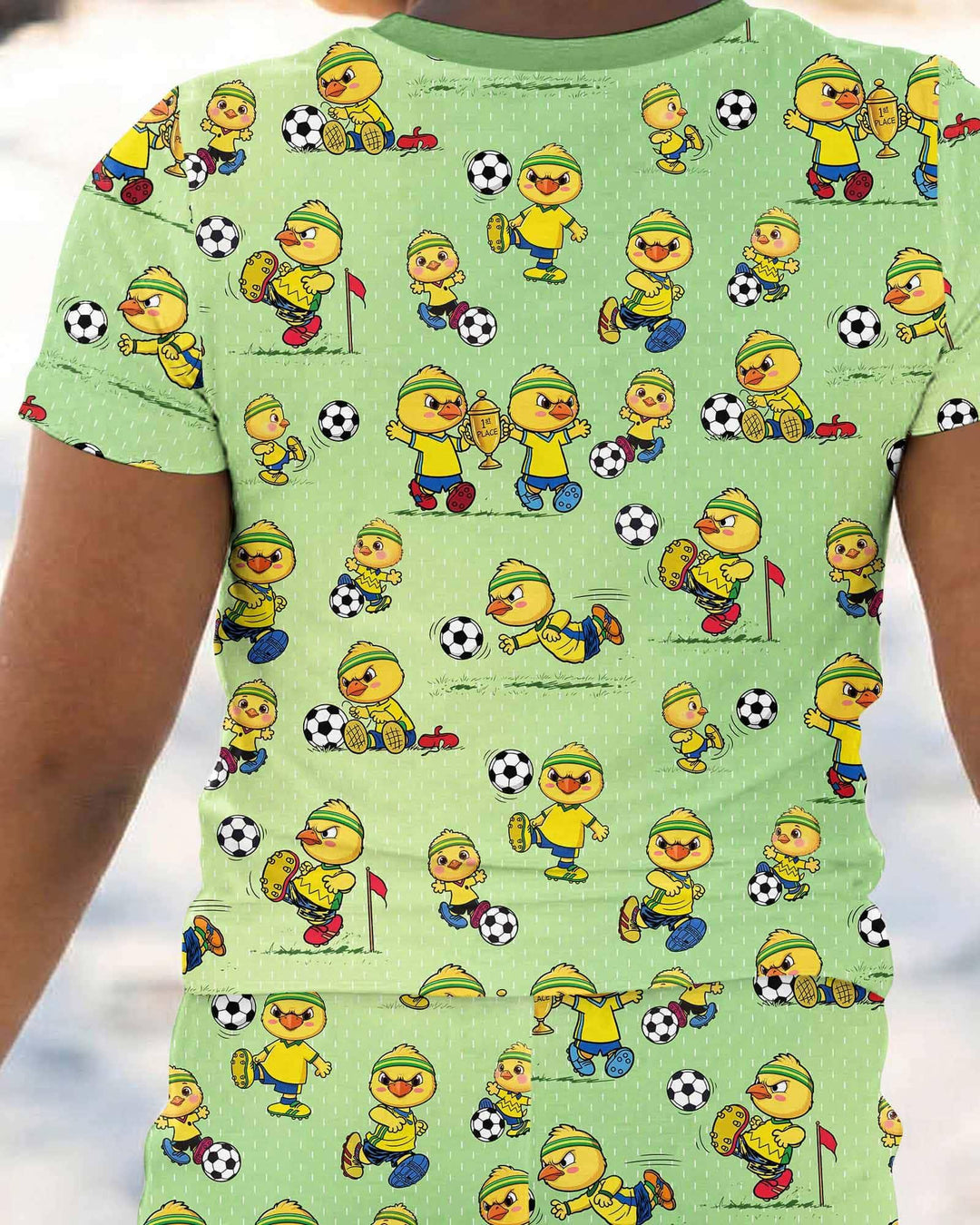 Zweiteiliges, kurzärmliges Pyjama-Set mit Marienkäfern