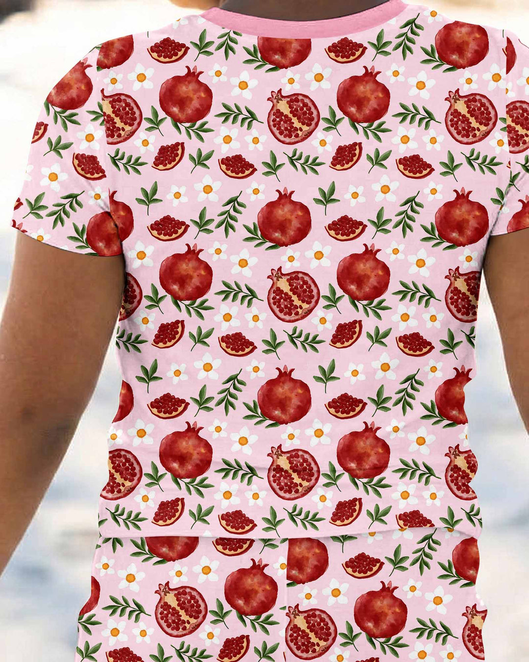 Zweiteiliges, kurzärmliges Pyjama-Set mit Marienkäfern