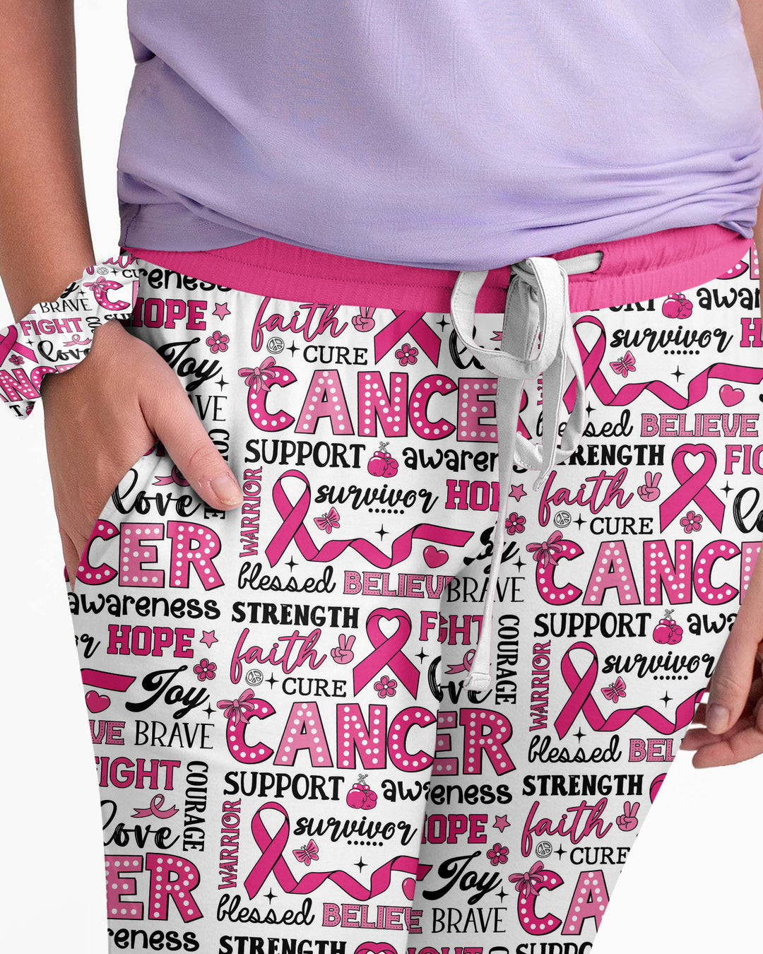 Strength in Pink Bamboo Women Pajama Set