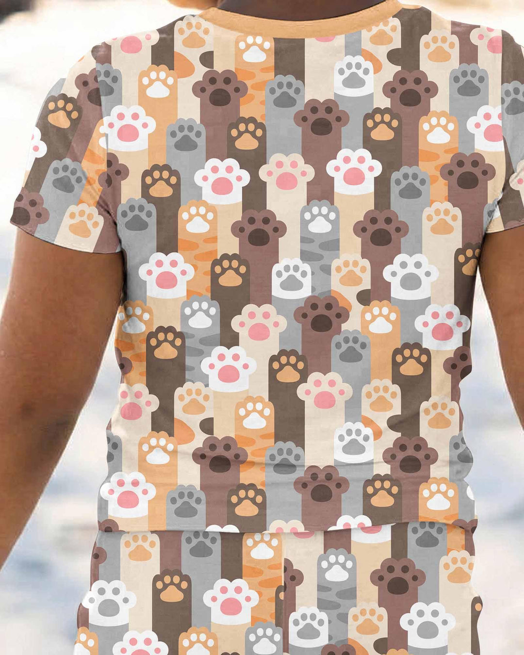 Zweiteiliges, kurzärmliges Pyjama-Set mit Marienkäfern