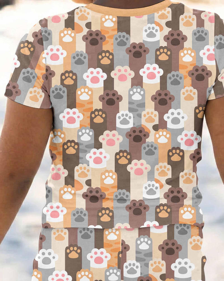 Zweiteiliges, kurzärmliges Pyjama-Set mit Marienkäfern