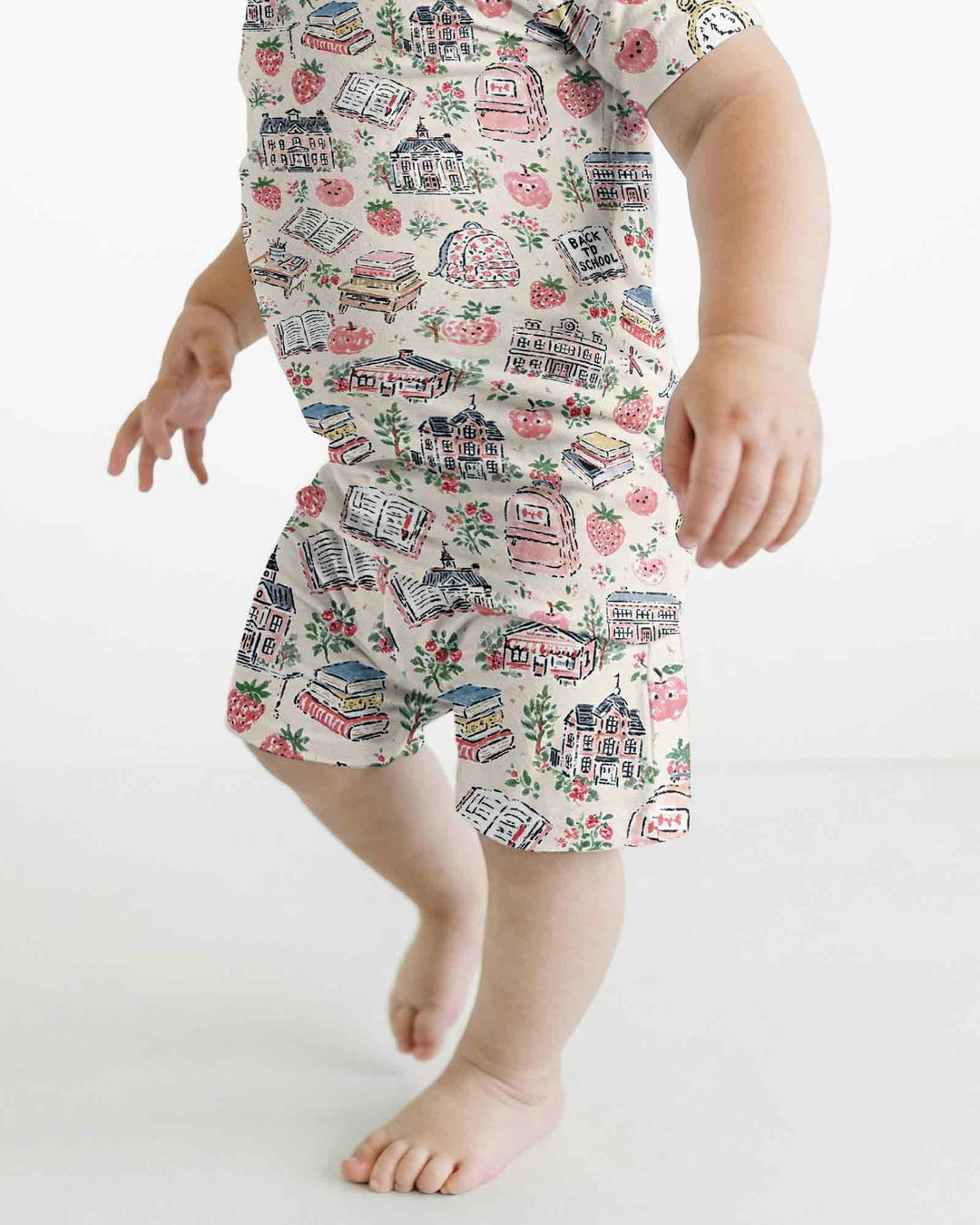 Schlafanzug-Set zweiteilig, kurze Ärmel, kurze Hose, Bambus