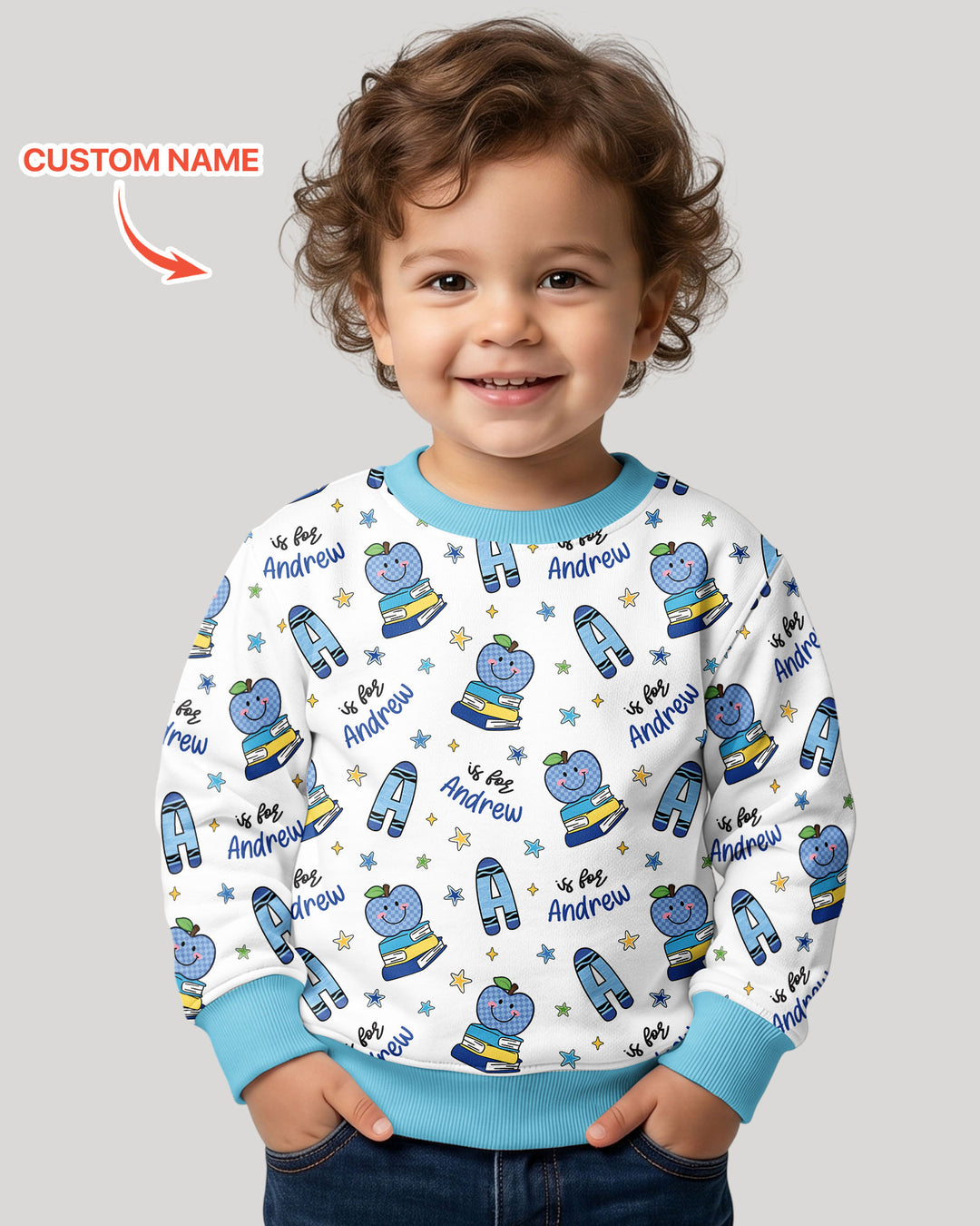 Custom Template Bambus-Rundhals-Sweatshirt