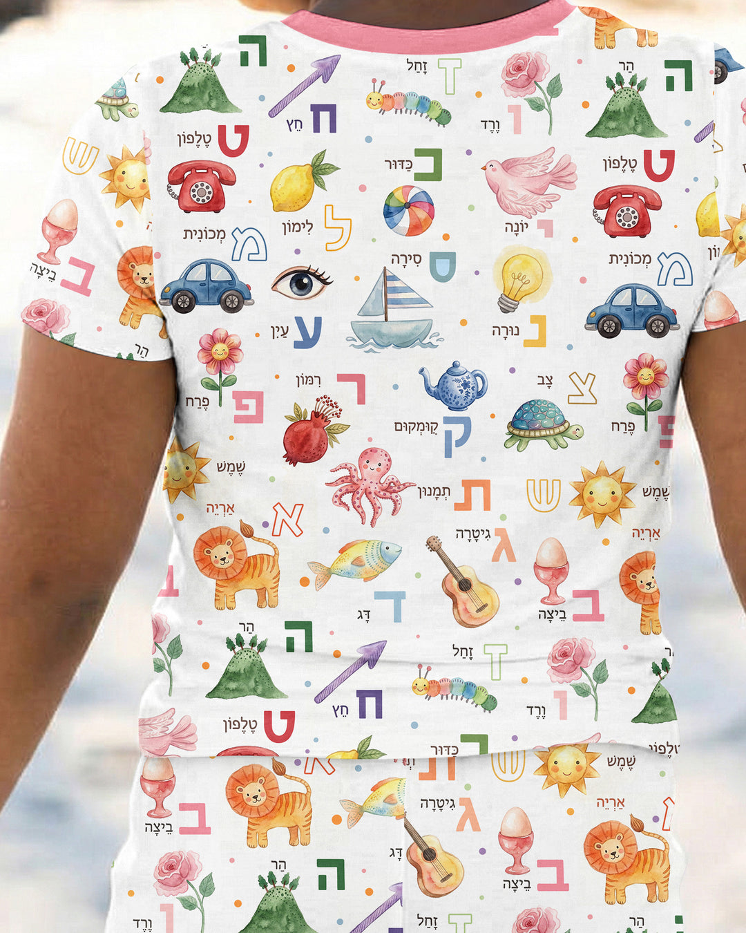 Zweiteiliges, kurzärmliges Pyjama-Set mit Marienkäfern