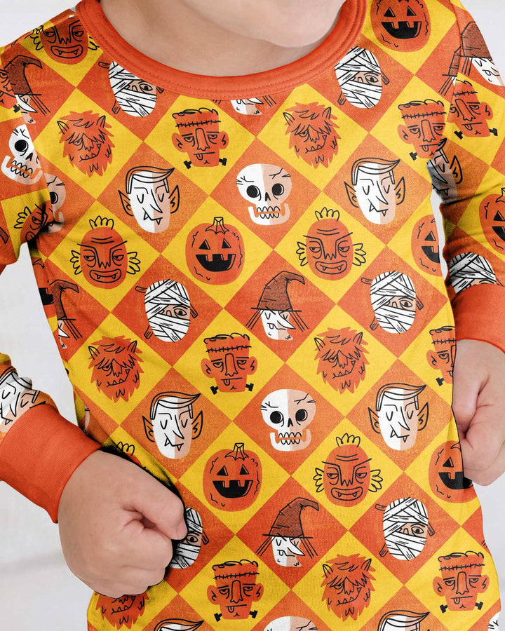 Monster Mix Bamboo Two Piece Long Sleeve Pajama Set