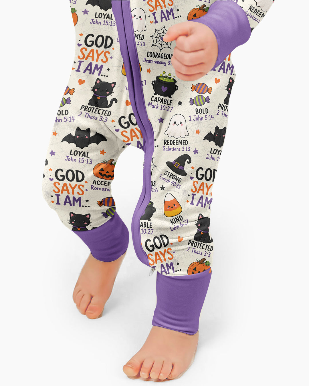 Halloween God Says I Am Bamboo Convertible Zippy