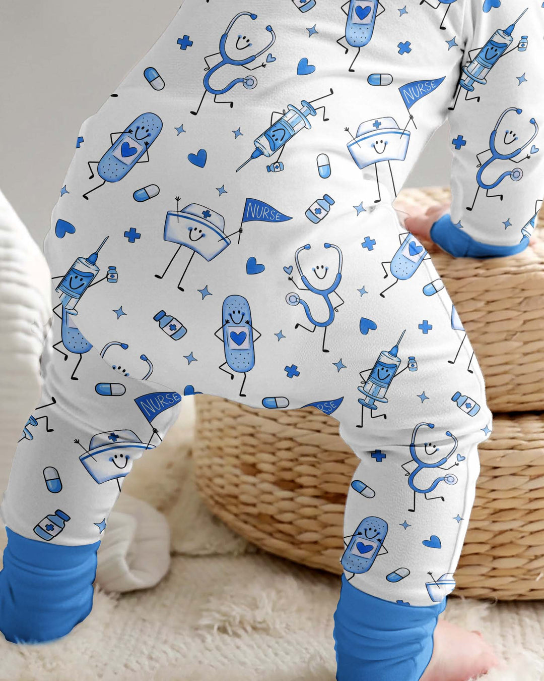 Cute Nurse Crew Bamboo Convertible Zippy