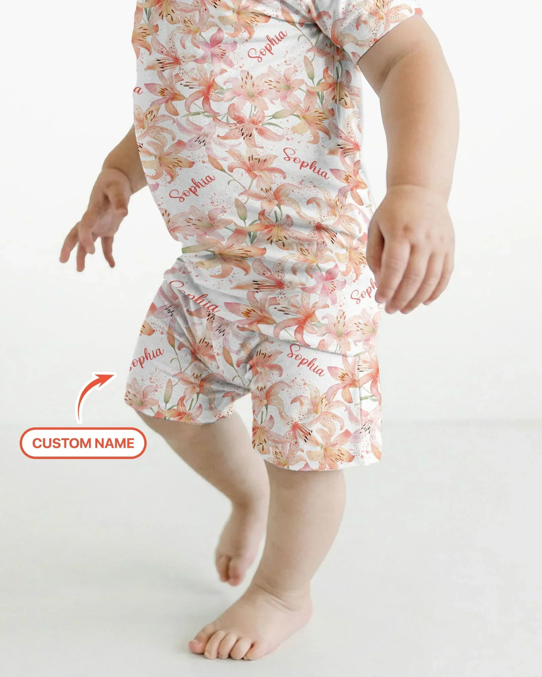 Zweiteiliges Pyjama-Set mit kurzen Ärmeln und Shorts im Sommer-Design