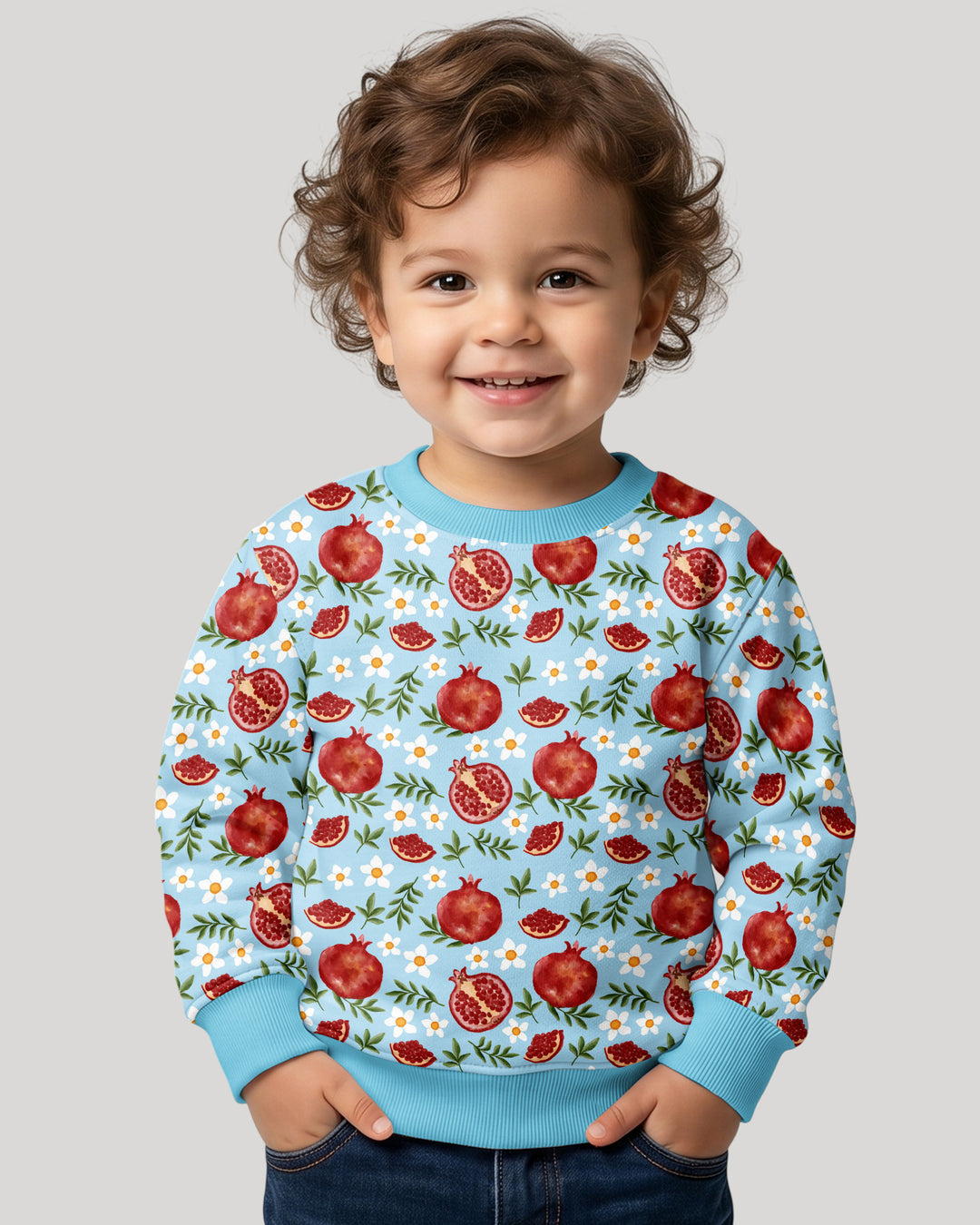 Sweatshirt mit Rundhalsausschnitt aus Bambusfaser