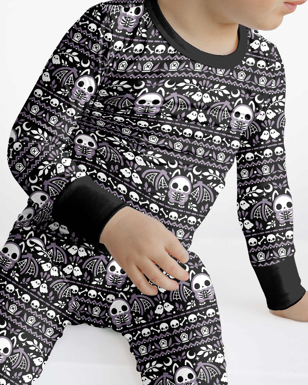 Batty Fair Isle Bamboo Two Piece Long Sleeve Pajama Set