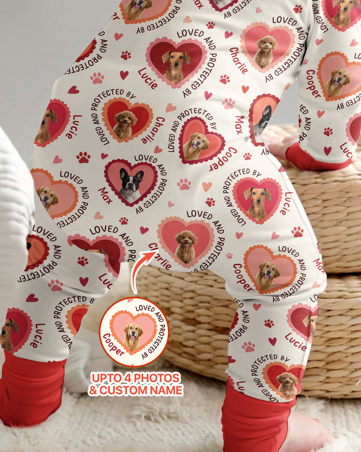 Custom Dogs Photo Loved And Protected By Bamboo Convertible Zippy