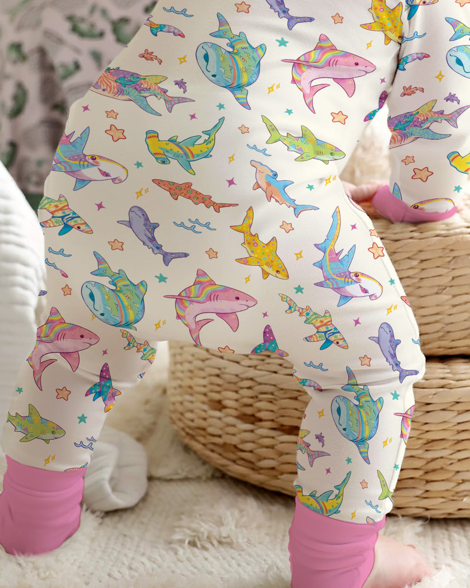 Tropical Sharks Bamboo Convertible Zippy
