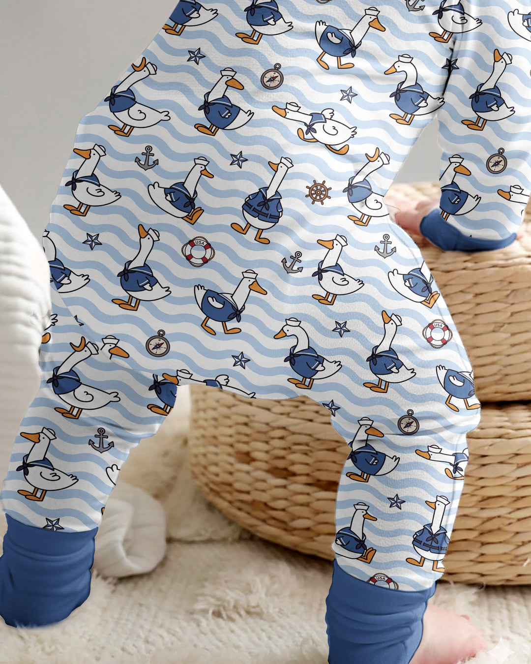 Gerippte Babykleidung mit individuellem Foto - Weich &amp; Skizzenhaft