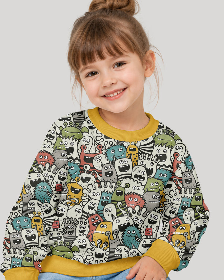 Monsters And Friends Bamboo Crewneck Sweatshirt