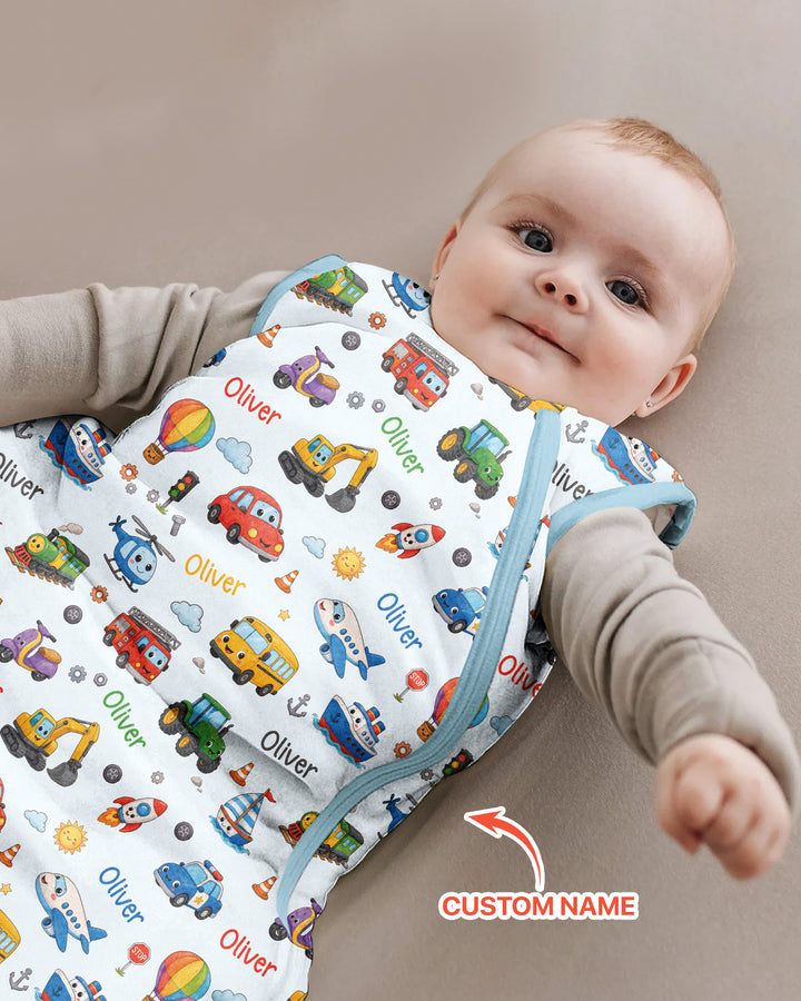 Schlafsack aus Bambus-Musselin – personalisierbar