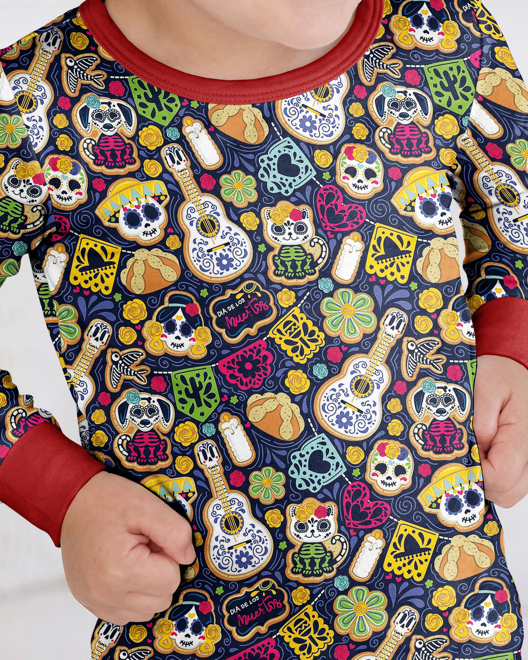 Cookie De Los Muertos Bamboo Two Piece Long Sleeve Pajama Set