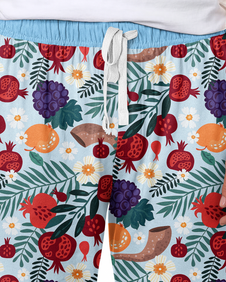 Pomegranate Blessings Night Family Matching Bamboo Men's Pajama Set