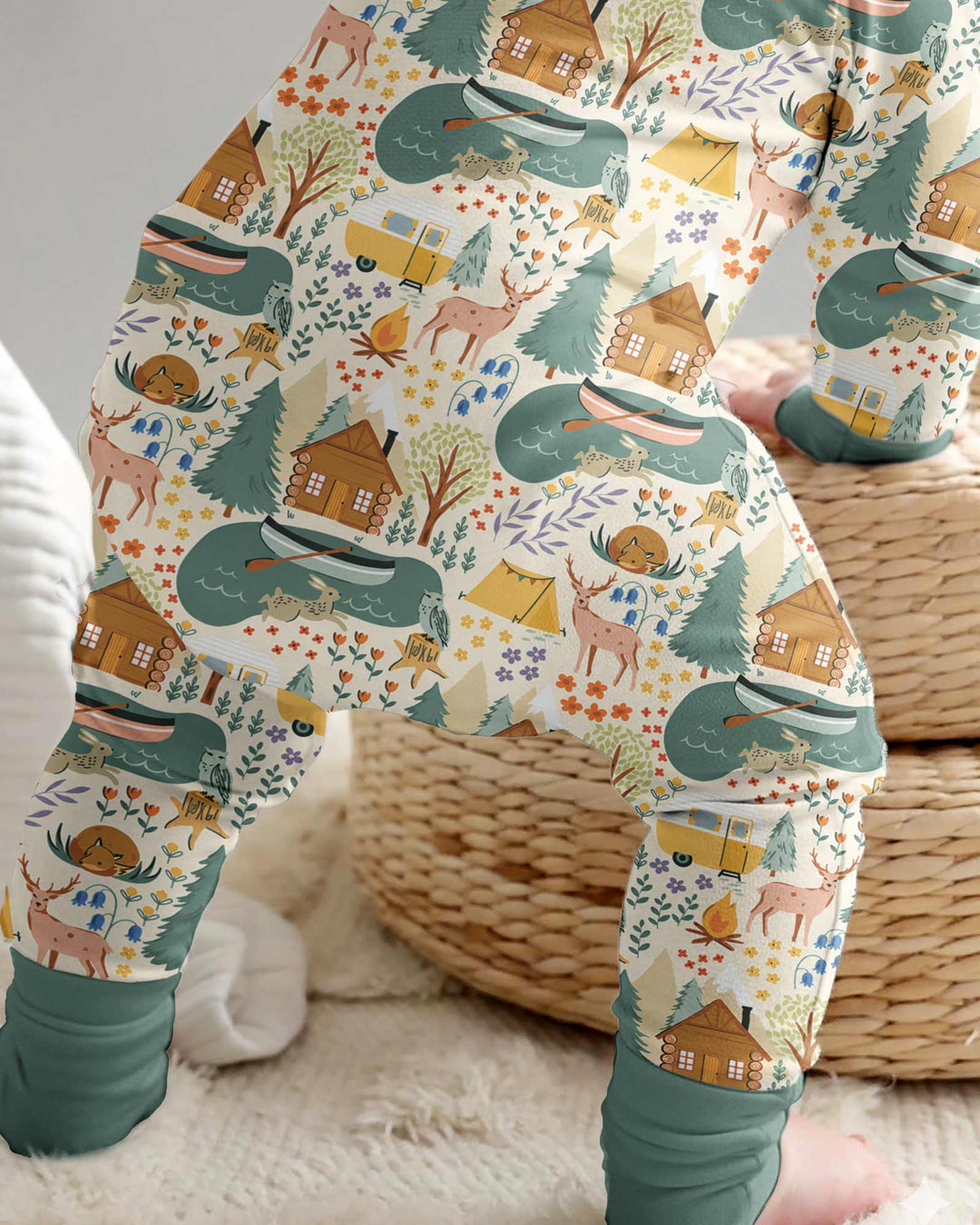 Gerippte Babykleidung mit individuellem Foto - Weich &amp; Skizzenhaft