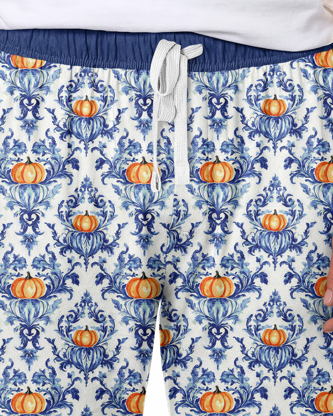 Pumpkin Toile Family Matching Bamboo Men's Pajama Set