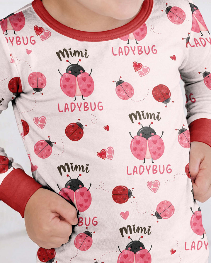 Mimi Ladybug Bamboo Two Piece Long Sleeve Pajama Set