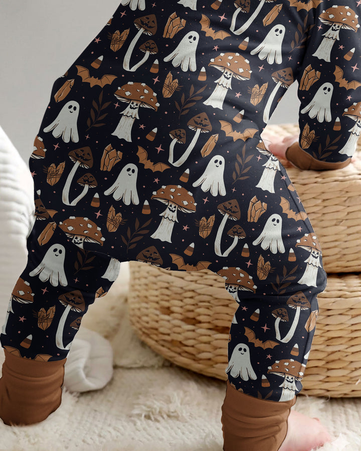 Retro Halloween Whimsy Bamboo Convertible Zippy