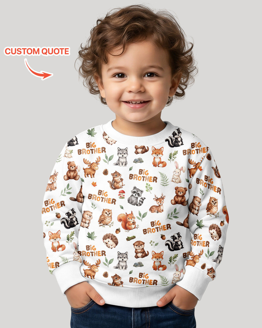 Custom Template Bambus-Rundhals-Sweatshirt