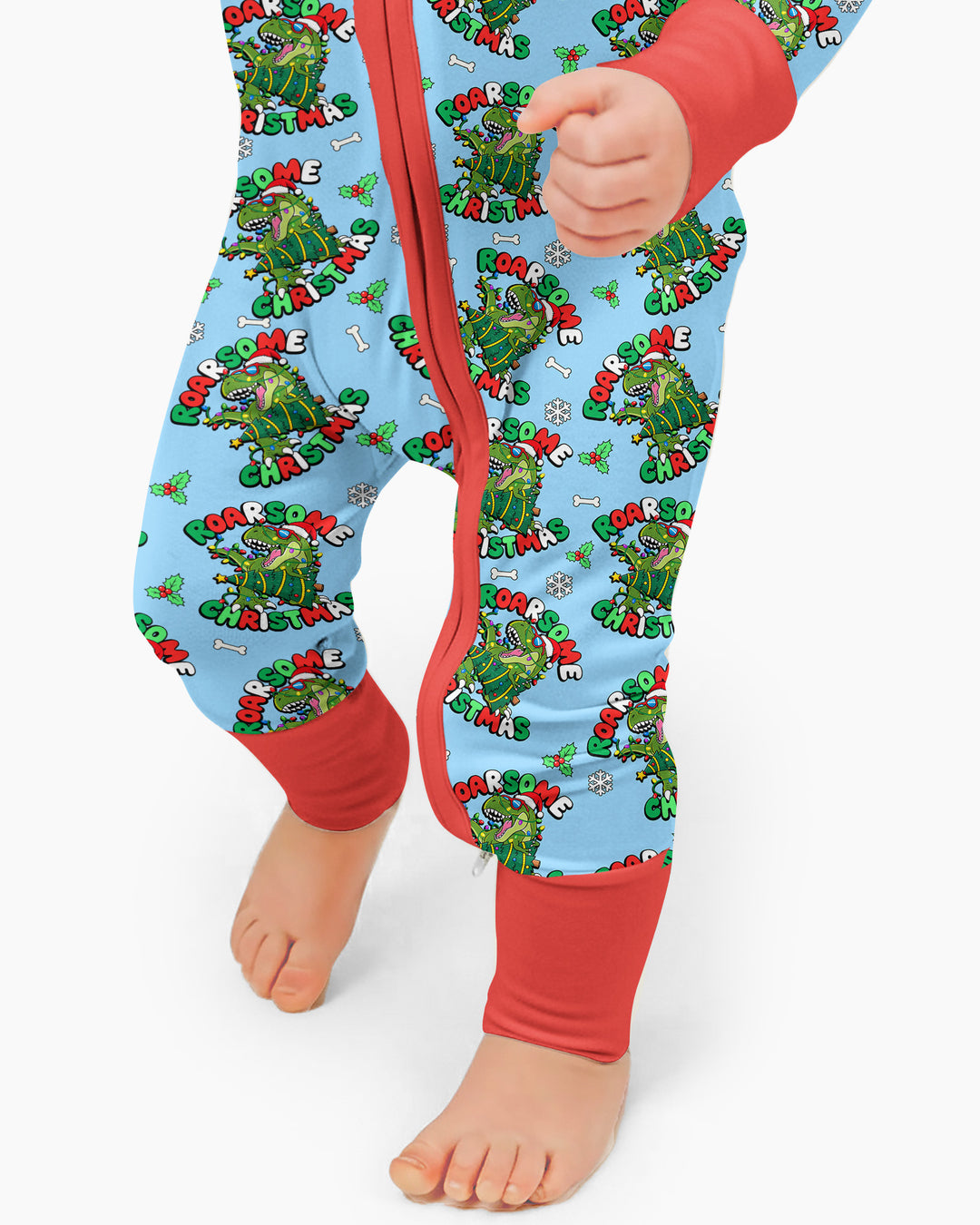 Merry Roarsome Christmas  Bamboo Convertible Zippy