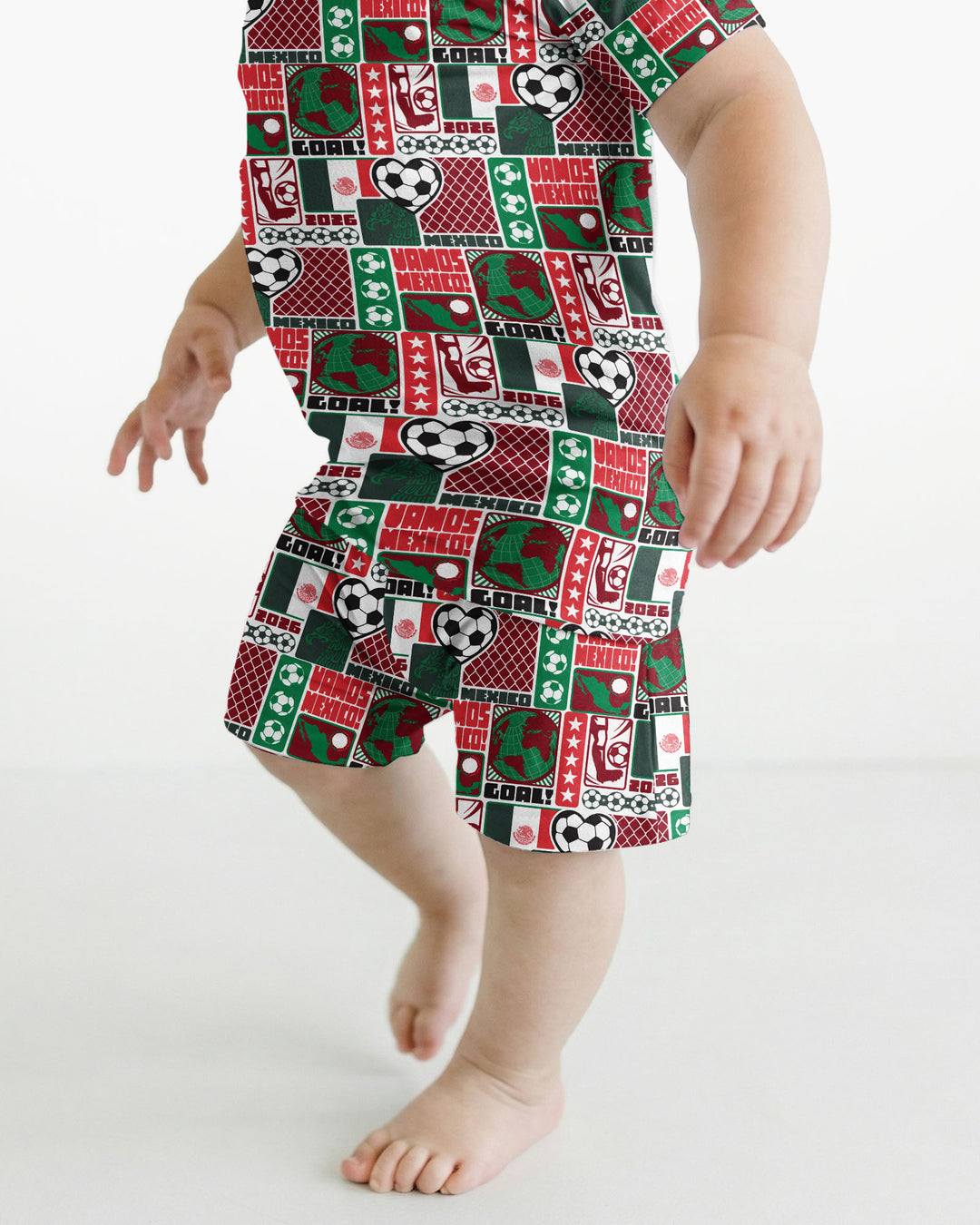Schlafanzug-Set zweiteilig, kurze Ärmel, kurze Hose, Bambus