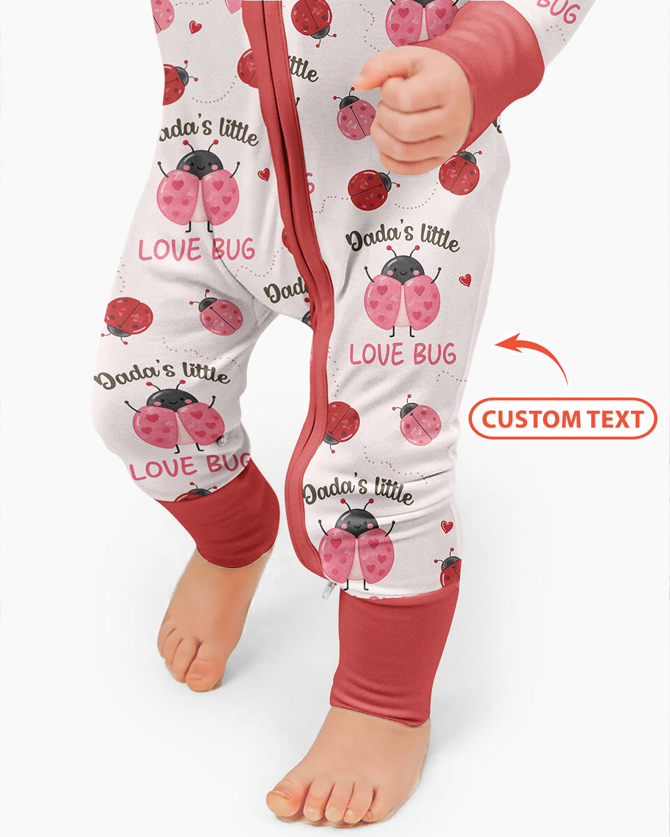 Personalized Grandma's Little Love Bug Bamboo Convertible Zippy