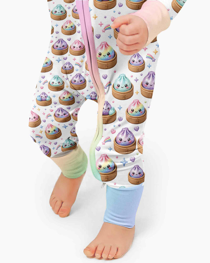 Cute Glitter Dumpling Bamboo Convertible Zippy