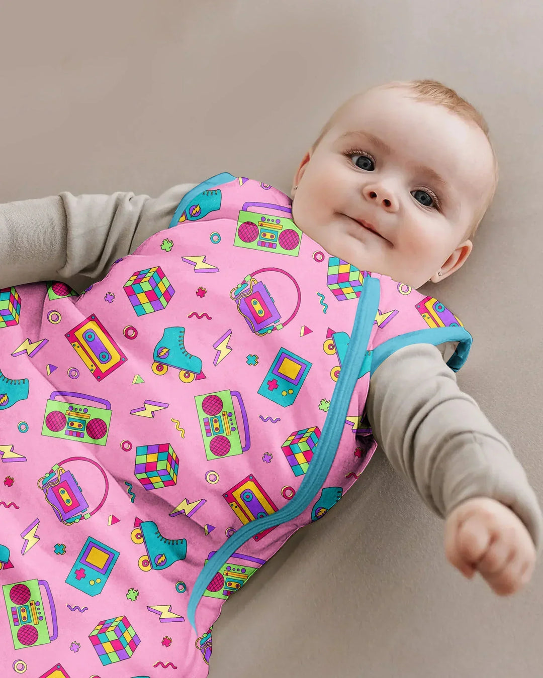 80s Retro Neon Bamboo Sleep Bag