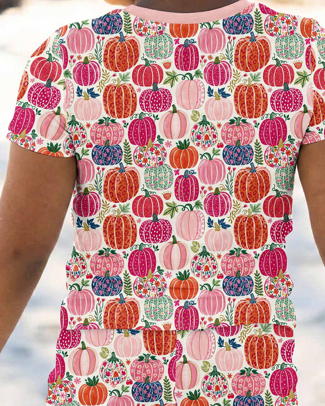 Pumpkin & Bloom Bamboo Two Piece Short Sleeve Pajama Set