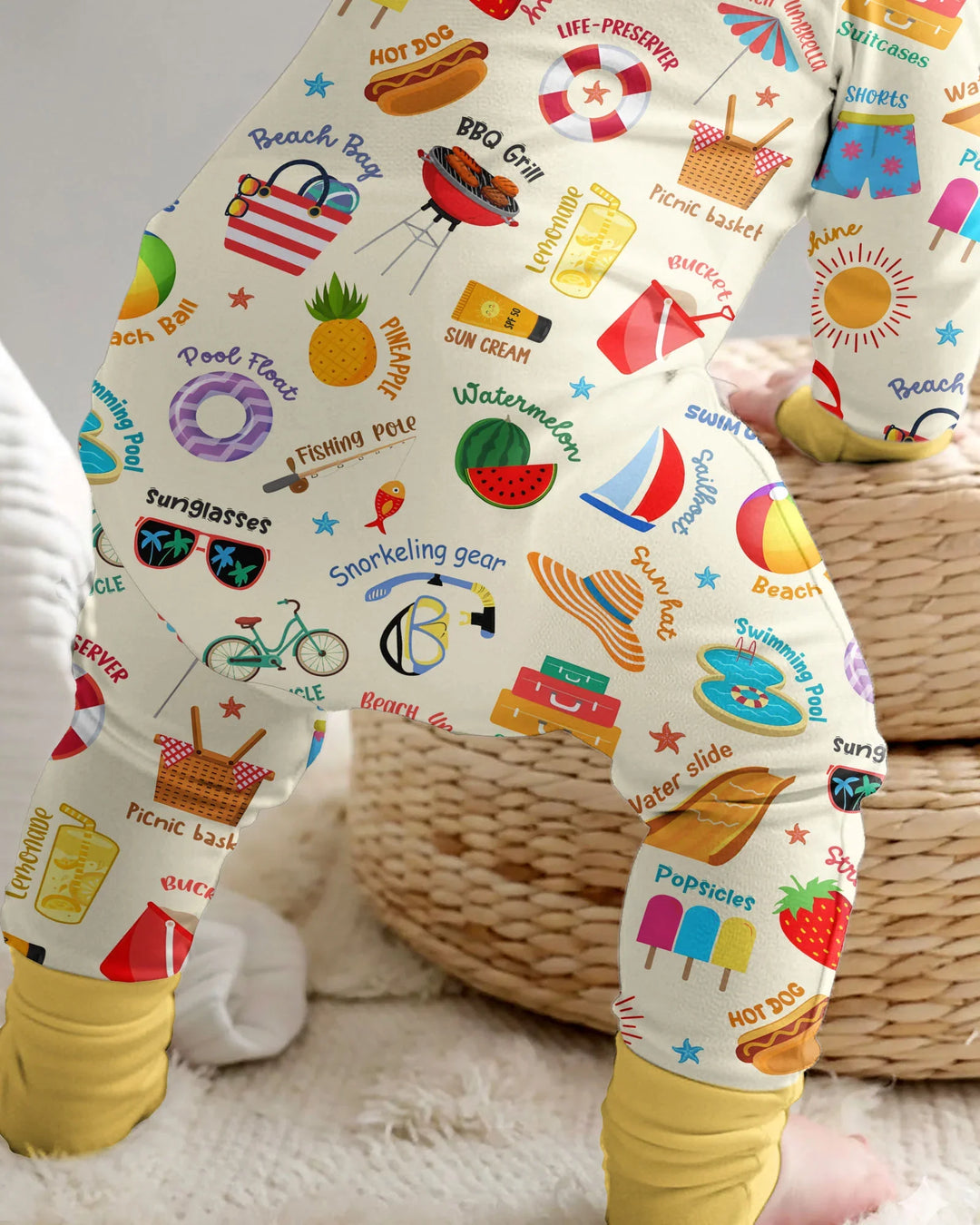 Gerippte Babykleidung mit individuellem Foto - Weich &amp; Skizzenhaft