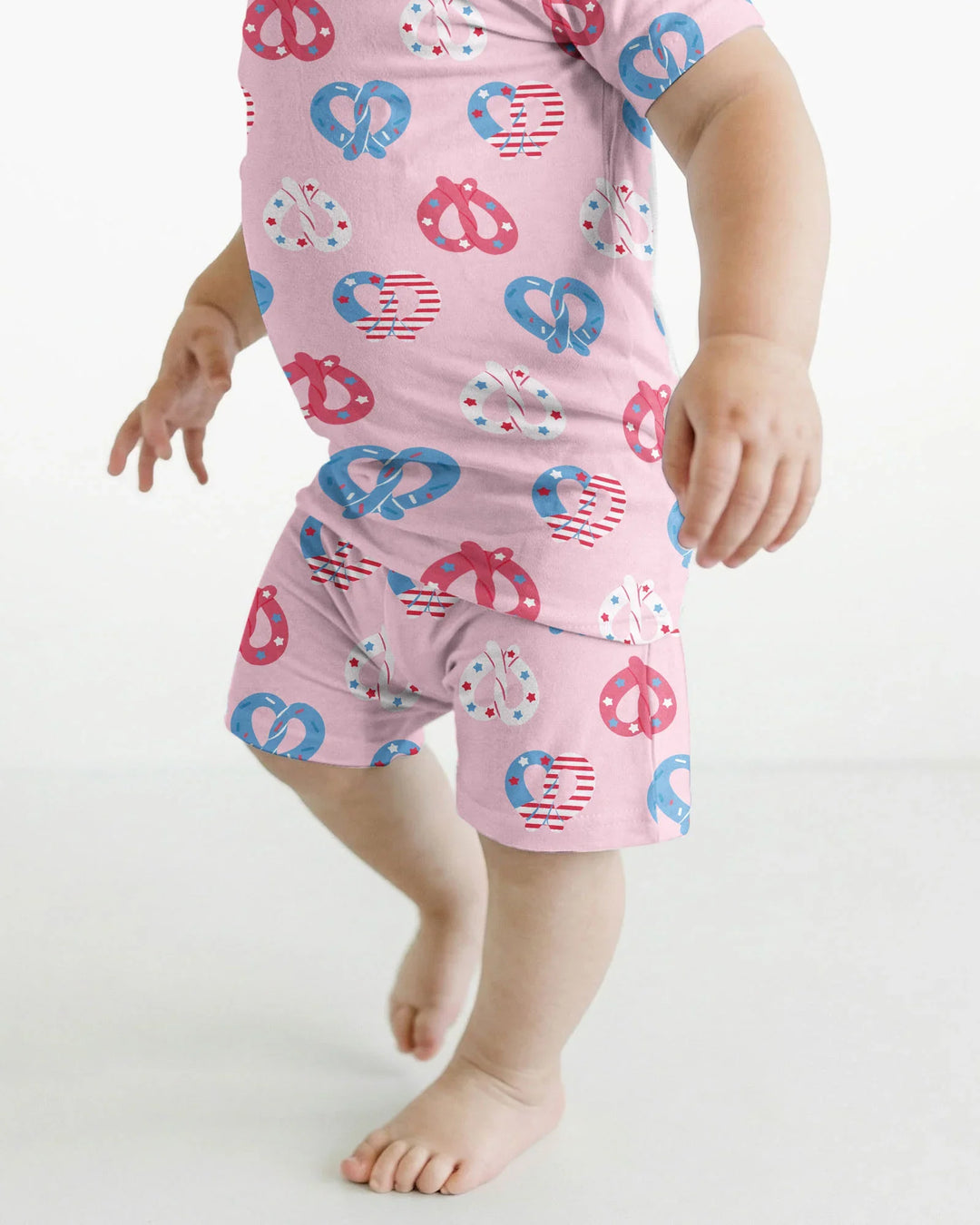Schlafanzug-Set zweiteilig, kurze Ärmel, kurze Hose, Bambus