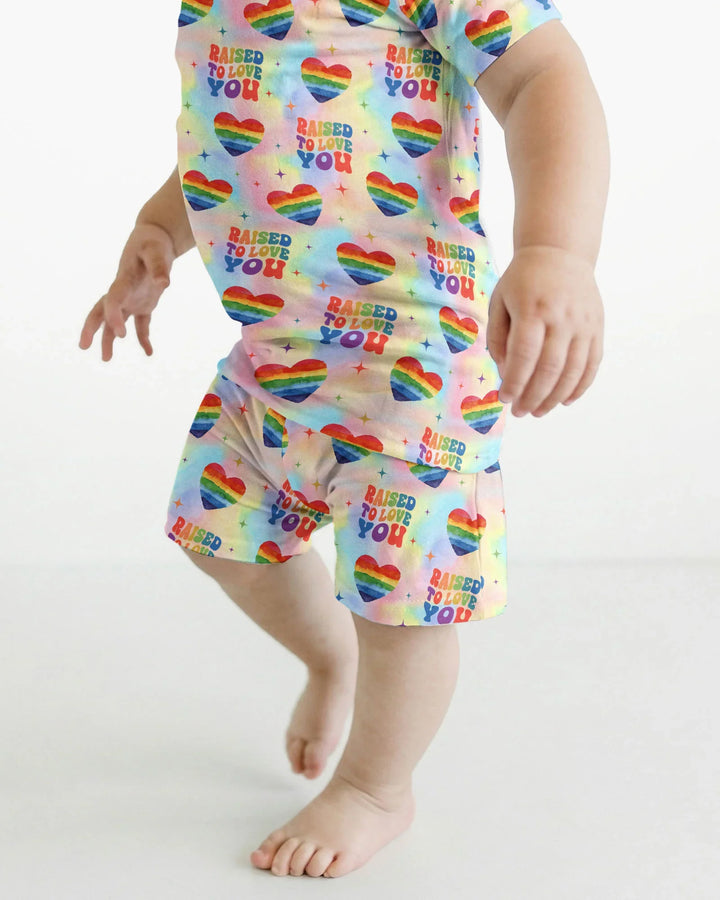 Schlafanzug-Set zweiteilig, kurze Ärmel, kurze Hose, Bambus