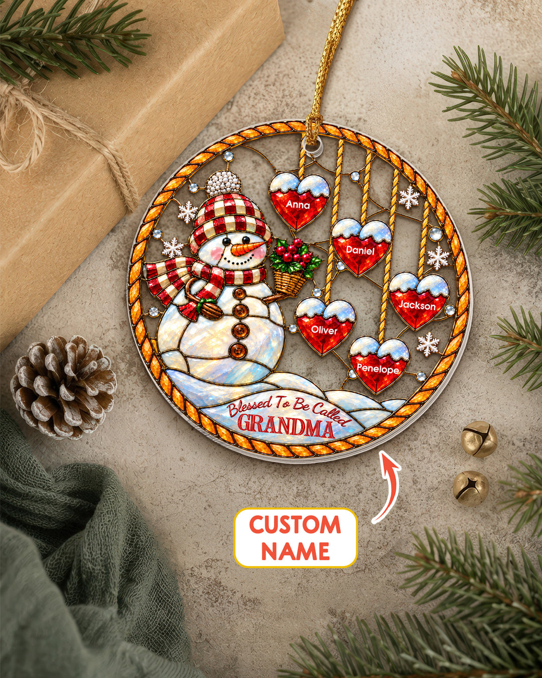 Blessed To Be Called Grandma/ Nana/.... - Personalized Acrylic Ornament