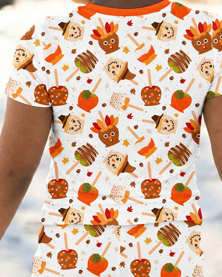 Zweiteiliges, kurzärmliges Pyjama-Set mit Marienkäfern