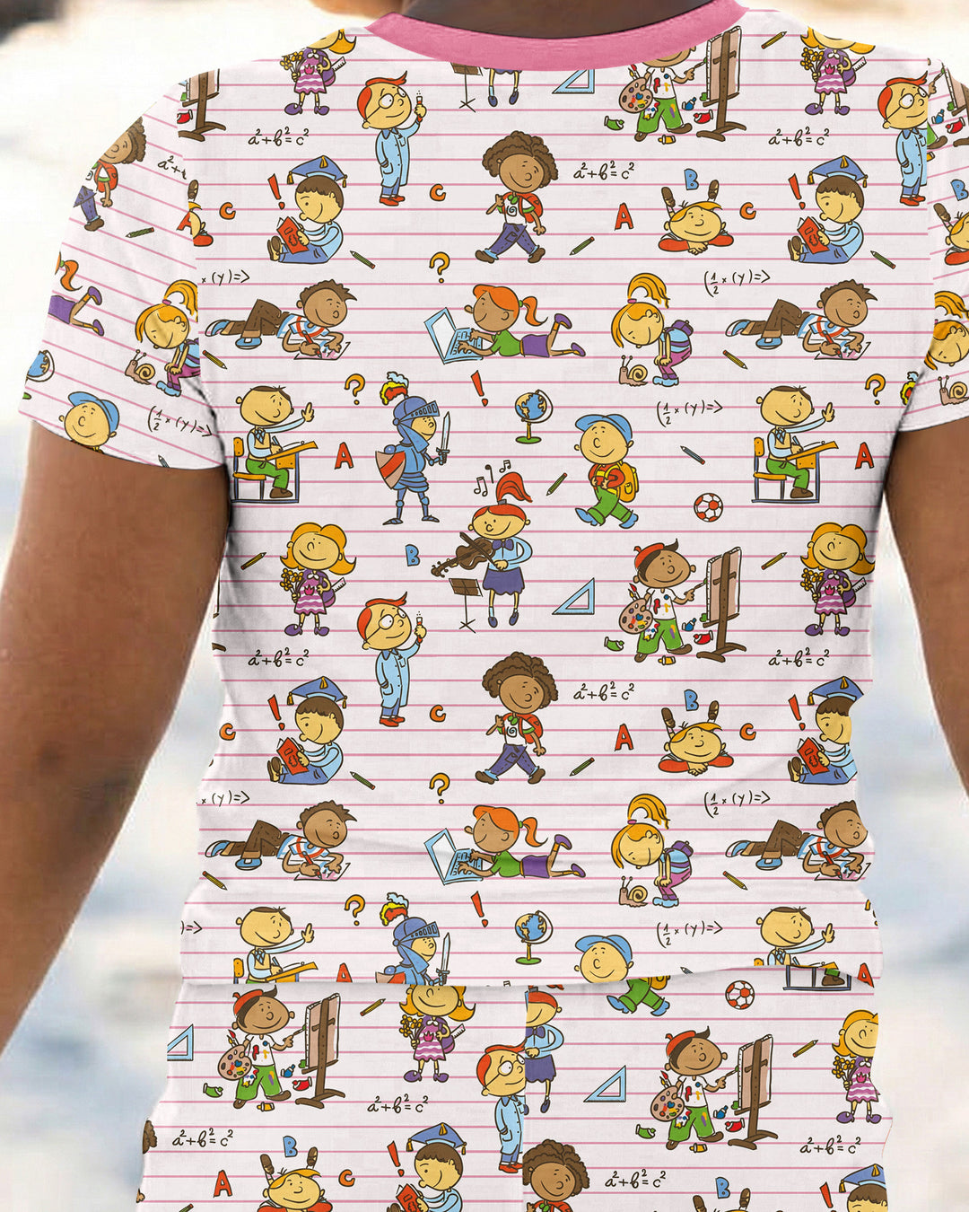 Zweiteiliges, kurzärmliges Pyjama-Set mit Marienkäfern