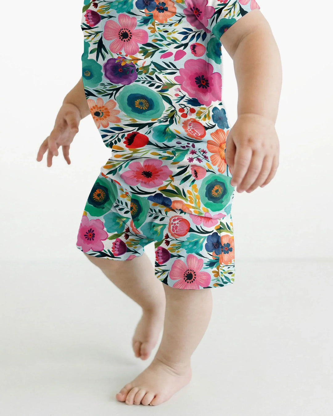 Geheime Garten Bambus Zweiteiliges Kurzarm Shorts Schlafanzug-Set