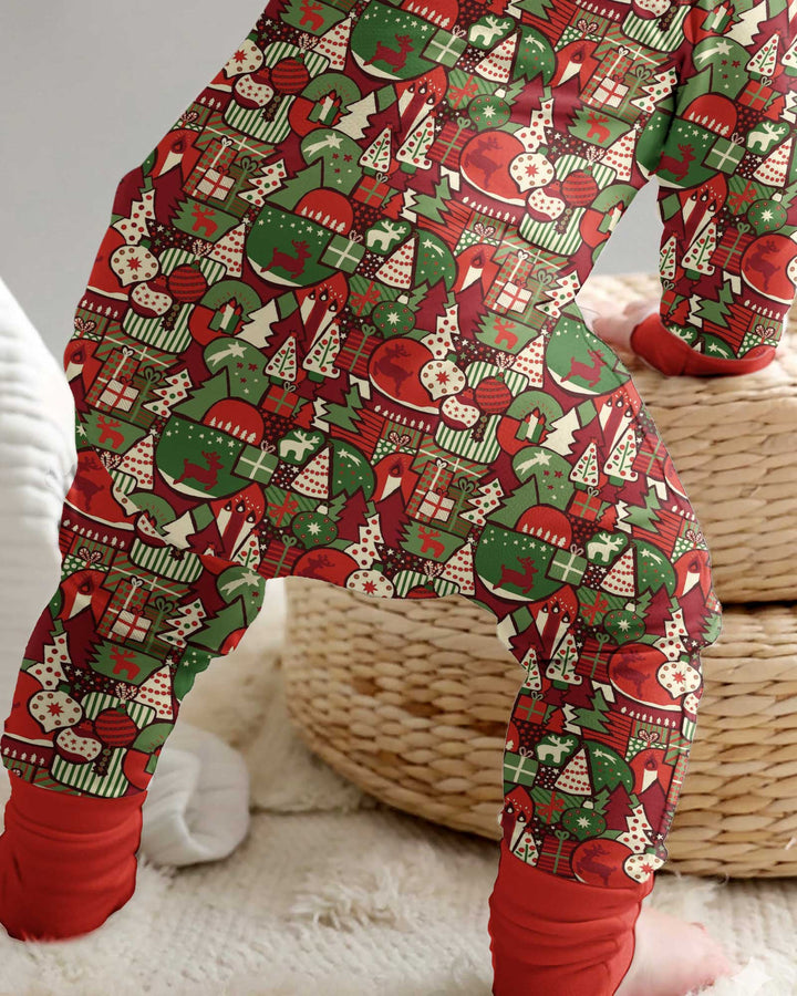 Christmas Time Mosaic Bamboo Convertible Zippy