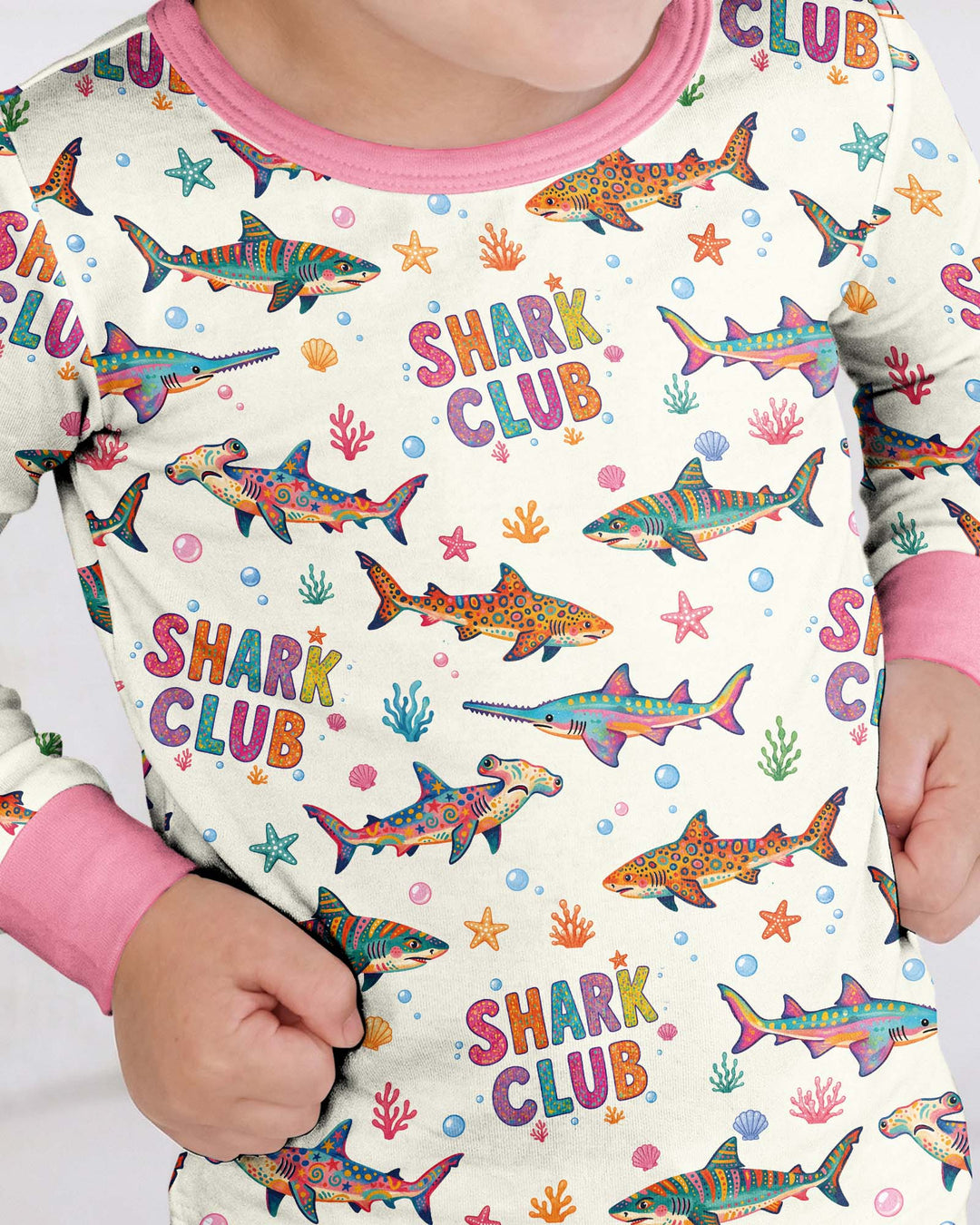 Shark Club Bamboo Two Piece Long Sleeve Pajama Set