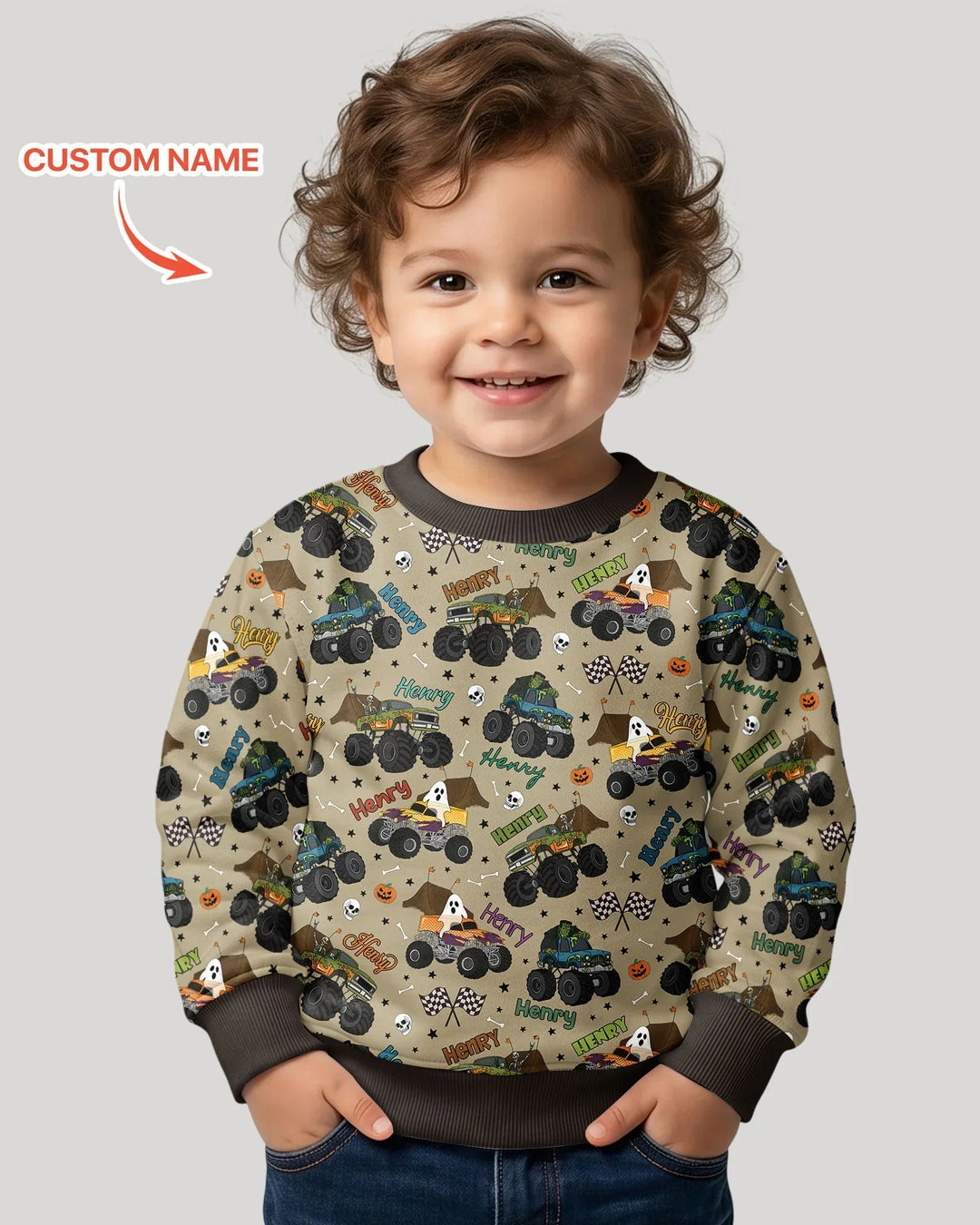 Maßgeschneiderter Bambus Rundhals-Sweatshirt