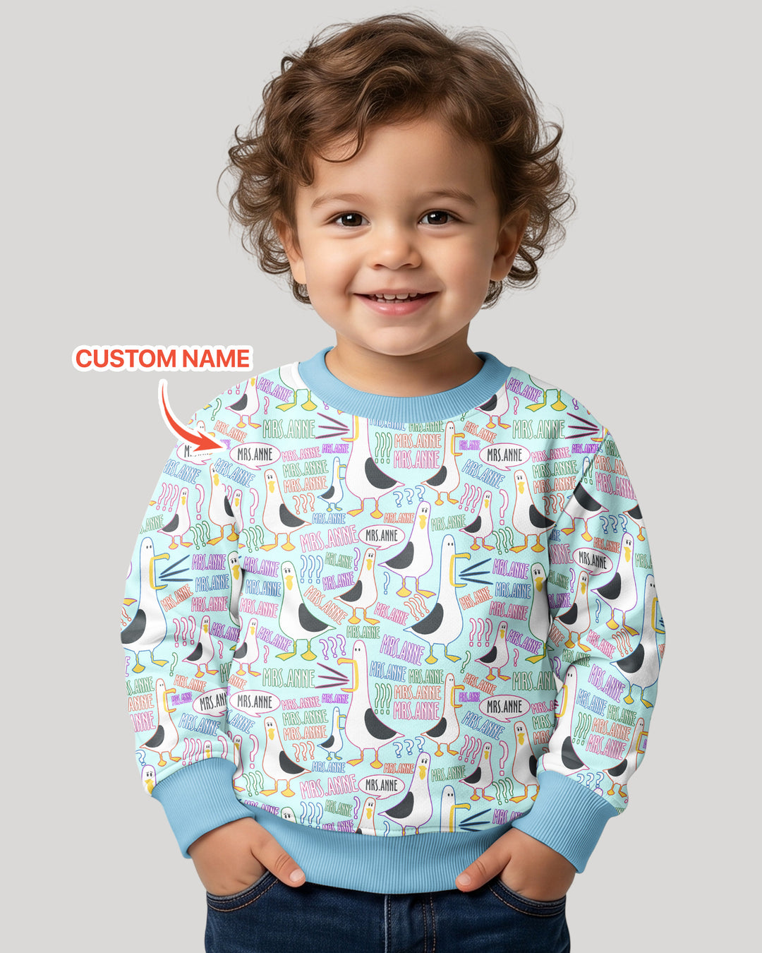 Custom Template Bambus-Rundhals-Sweatshirt
