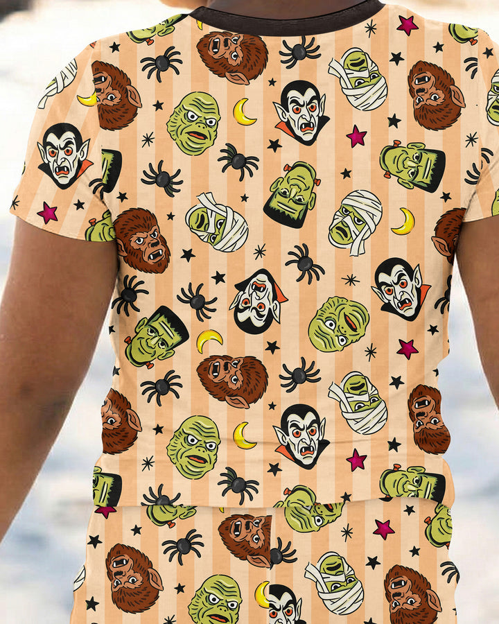 Zweiteiliges, kurzärmliges Pyjama-Set mit Marienkäfern